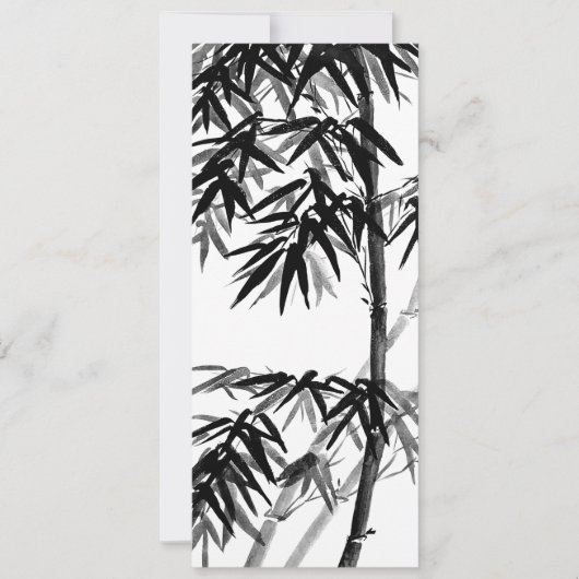 Carte Bambou - vert olive - bw (Devant)
