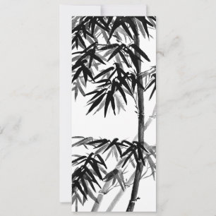 Carte Bambou - vert olive - bw