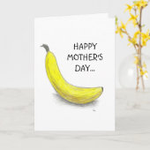 Carte Banana, HAPPY MOTHER (Fleur jaune)