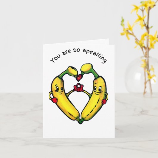 Carte Banana Love (Fleur jaune)