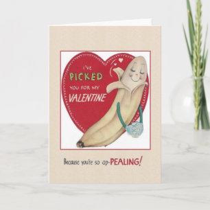 Carte Banana Valentine vintage