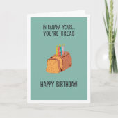 Carte Banana Years Funny Sarcastic Getting Old Birthday (Devant)