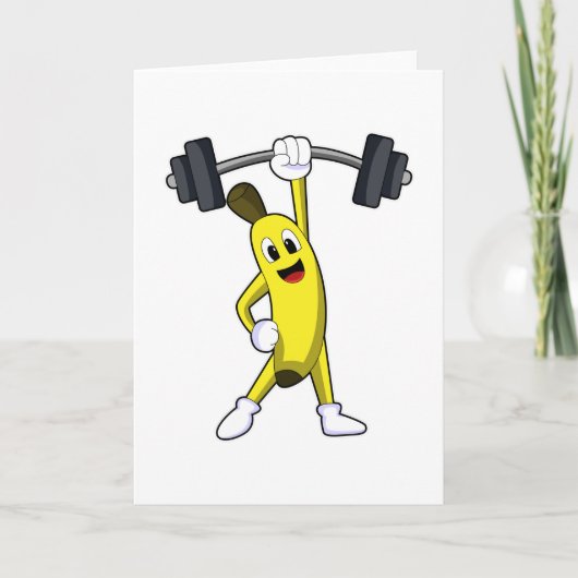 Carte Banane à la musculation avec haltère (Devant)