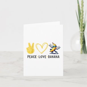 Carte Banane Amour Drôle Banane Mignonne Banane Amour Pa