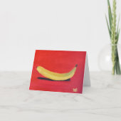 Carte Banane avec fond rouge (Devant)