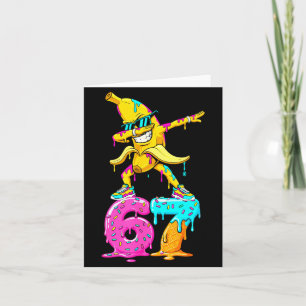 Carte Banane Dabbing 67 Glace Goutte Drôle Six Sept M