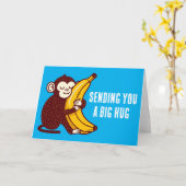 Carte Banane d'amour de singe (Fleur jaune)
