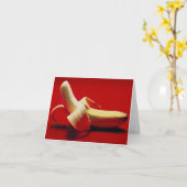 Carte Banane dans une chambre rouge (Fleur jaune)