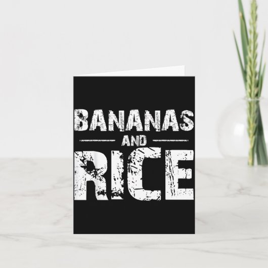 Carte Bananes et riz (Devant)