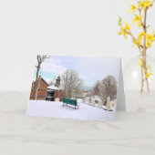 Carte Banc avec vue de Burial Hill (Fleur jaune)