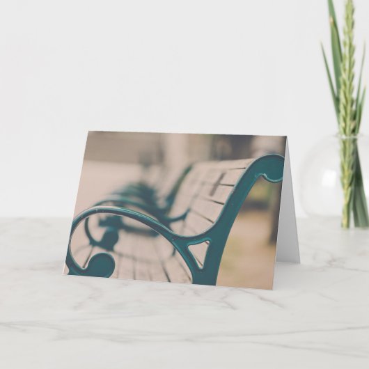 Carte Banc de parc français (Devant)