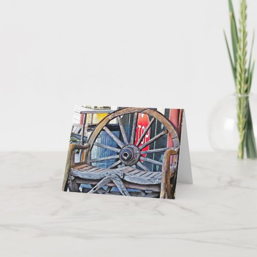 Carte Banc de roues, alpin, TX (Devant)