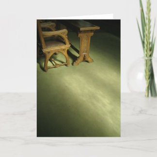 Carte Banc d'église dans après-midi lumière Prague en