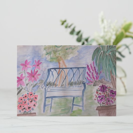 Carte Banc d'été (Debout devant)