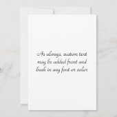 Carte Banc du parc d'automne (Dos)