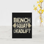 Carte Banc Squat Deadlift Barbell Bodybuilding (Fleur jaune)