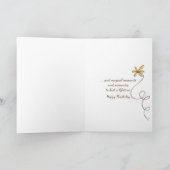 Carte banc vide d'anniversaire sous un arbre à saule (Intérieur)