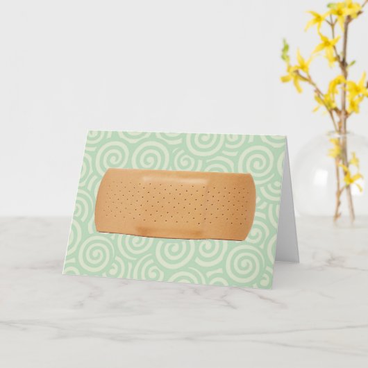 Carte Bandage Get Well (Fleur jaune)