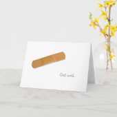 Carte Bandage s'améliorer (Fleur jaune)