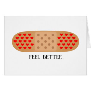Carte bandaid de personnaliser de meilleur coeur