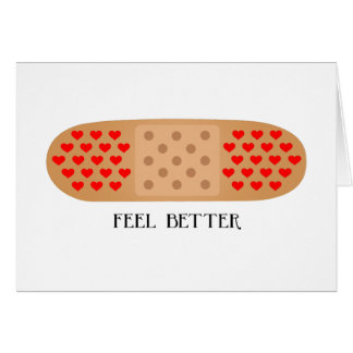Carte bandaid de personnaliser de meilleur coeur