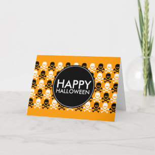 Carte bande centre halloween heureux