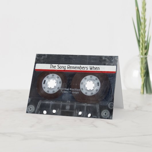 Carte Bande de cassette anniversaire (Devant)
