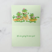 Carte Bande de grenouilles Happy Retirement (Intérieur)