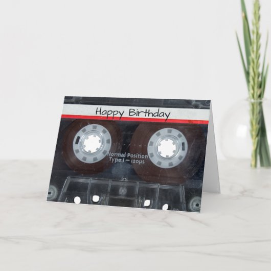 Carte Bande de la cassette d'anniversaire (Devant)