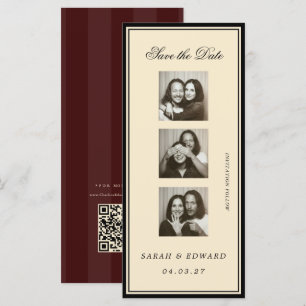 Carte Bande de photos éditoriales de photomaton vintage
