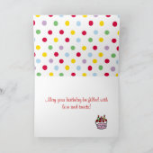 Carte Bande dessinée d'anniversaire de teckel (Intérieur)