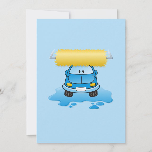 Carte Bande dessinée de lave-auto (Devant)