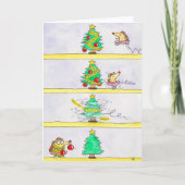 Carte Bande-dessinée de Noël (Devant)