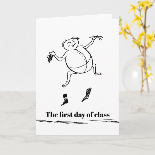 Carte Bande dessinée d'Edward Lear de félicitations de (Fleur jaune)