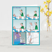 Carte Bande dessinée drôle (Fleur jaune)