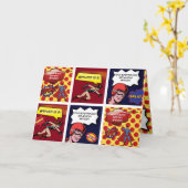 Carte Bande dessinée personnalisée Anniversaire (Fleur jaune)