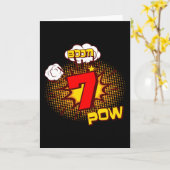 Carte Bande dessinée pour enfants de 7 ans (Fleur jaune)