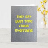 Carte Bande Duct S'En Sortir Bientôt (Fleur jaune)