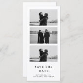 Carte Bande photo avec code QR Mariage Enregistrer la da (Devant / Derrière)