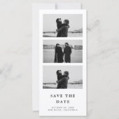 Carte Bande photo avec code QR Mariage Enregistrer la da (Devant)