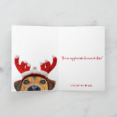 Carte Bandeau tête de chien drôle et mignon pour la Sain (Intérieur)