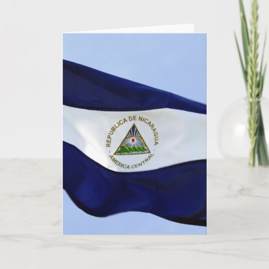 Carte bandera de nicaragua (Devant)