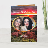 Carte Banderas Joyeux coucher du soleil de la fête des m (Devant)