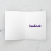 Carte Bandes arc-en-ciel d'art Abstrait Peinture d'anniv (Intérieur)