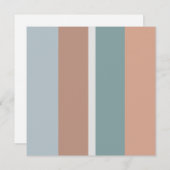 Carte Bandes de couleurs coupées (Devant / Derrière)