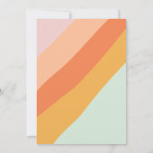 Carte Bandes Diagonales colorées Retro Sweet Candy Paste (Dos)