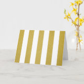 Carte Bandes d'or, Blancs, Motif rayé (Fleur jaune)