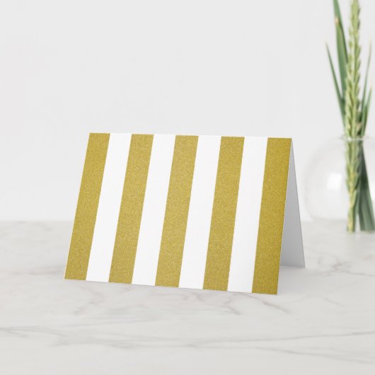 Carte Bandes d'or, Blancs, Motif rayé (Devant)