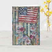 Carte Bandes fleuries (Fleur jaune)