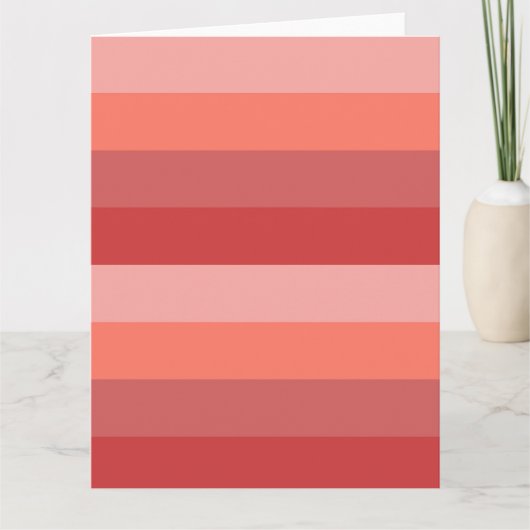 Carte Bandes roses de corail (Devant)